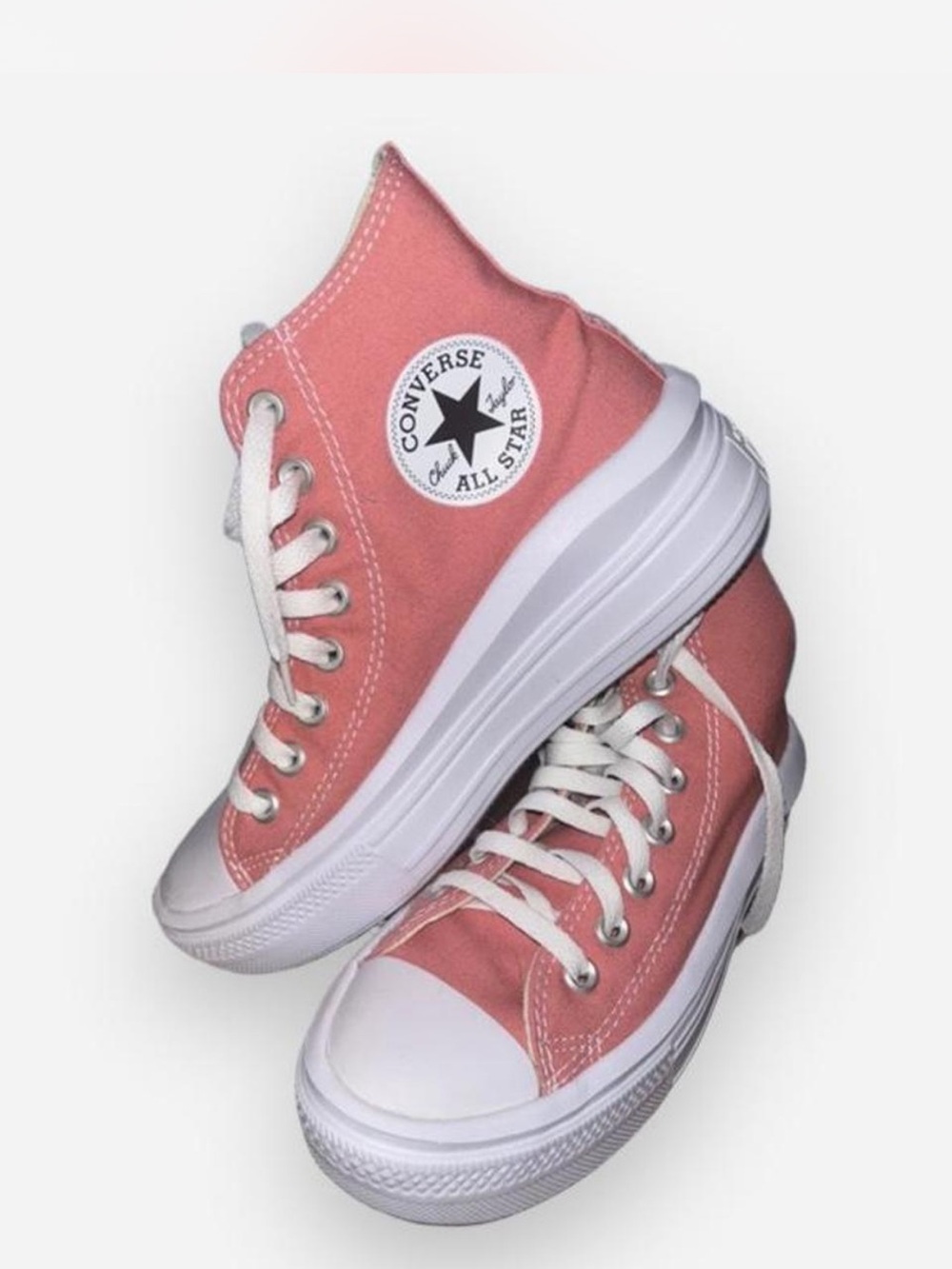 Converse Pink High-Top Platform Sneakers
